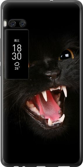Чехол на Meizu Pro 7 Plus Чёрная кошка "932u-1131-17620"