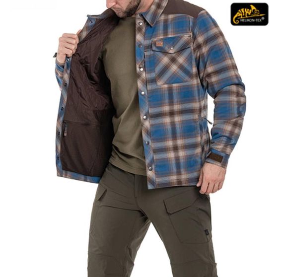 Сорочка Helikon Winter Warden Long Sleeve - Forest Blue Plaid | Зображення 1