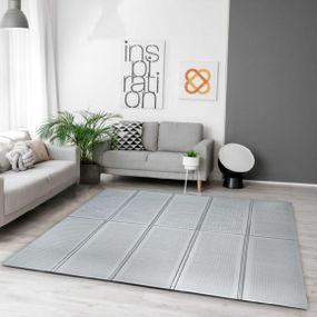 Килимок складаний термоковрик 2*1,5 м*10 мм двосторонній сірий 299