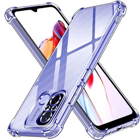 TPU чохол GETMAN Ease logo посилені кути Full Camera для Xiaomi Redmi 12C Безбарвний (прозорий) | Зображення 2