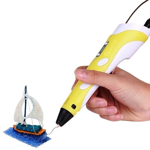 3D Pen-6 Великий набір для творчості 3Д ручка з LCD дисплеєм, графічний планшет, 100 м пластику та трафарети в комплекті | Зображення 3