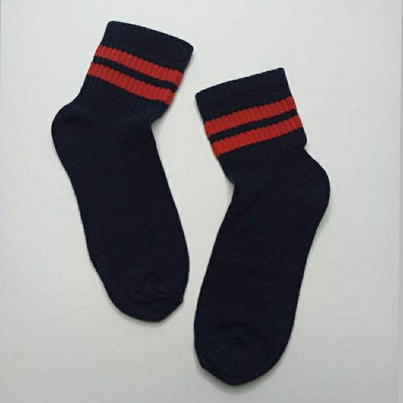 Шкарпетки вмсокі дитячі зі спортивною резинкою Twinsocks  чорний, сірий, рожевий, синій | Зображення 3