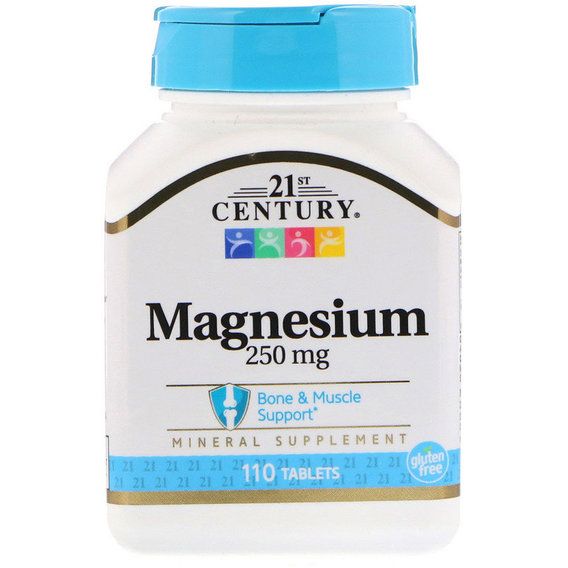 Микроэлемент Магний 21st Century Magnesium 250 mg 110 Tabs
