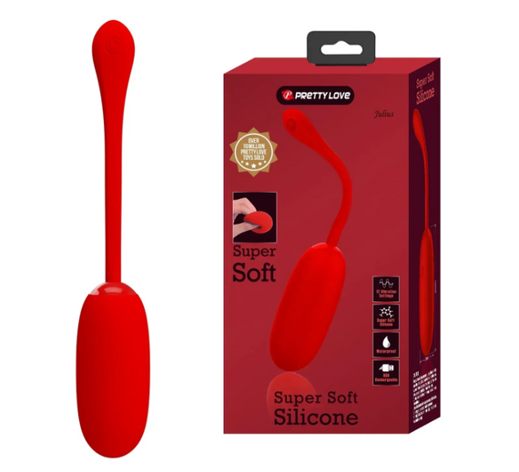 Перезаряджуване вібро яйце Pretty Love — Julius EGG Red Sex Aura | Зображення 9