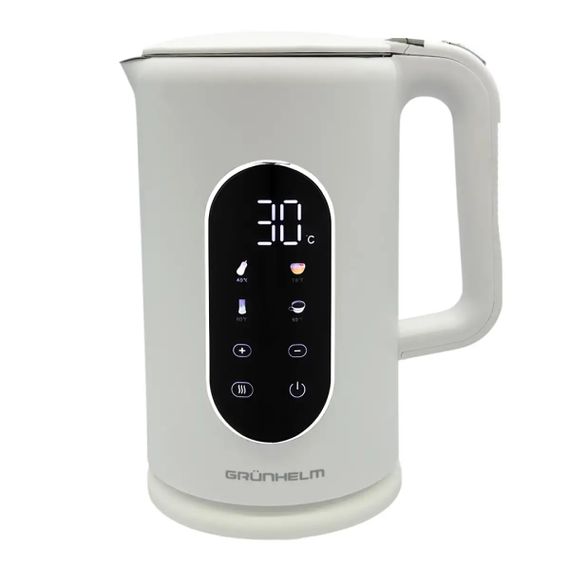 Електрочайник Grunhelm EKS-25030W 1.7 л білий | Зображення 1