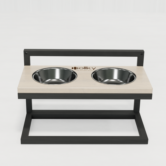 Миски на регулируемой подставке для маленьких собак Hollky Flex S (2 × 0.450 л) FS-422523-GRWH | Зображення 7