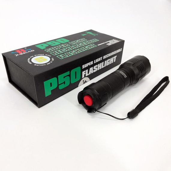 Тактичний ліхтар на акумуляторі з юсб Bailong BL-8900-P50, Військовий тактичний ліхтар ZQ-42 | Зображення 8