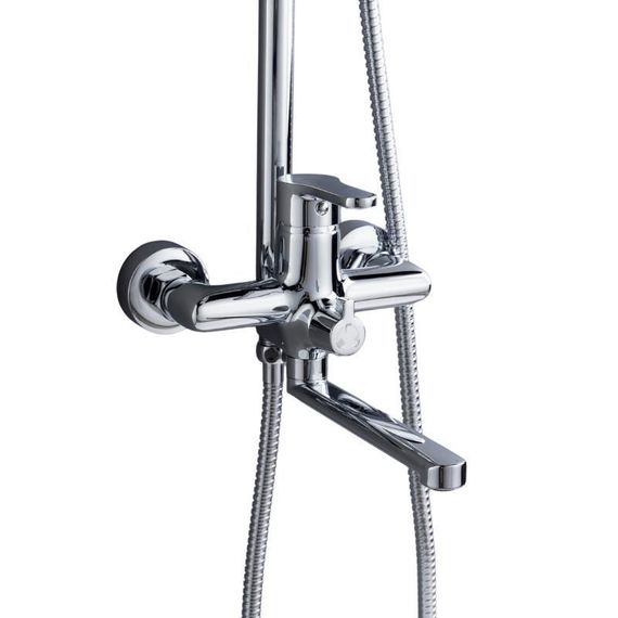 Душова система латунна універсальна Lidz Astra 1030 на три споживача (з виливом) (k35) LDAST1030CRM48086 Chrome | Зображення 2