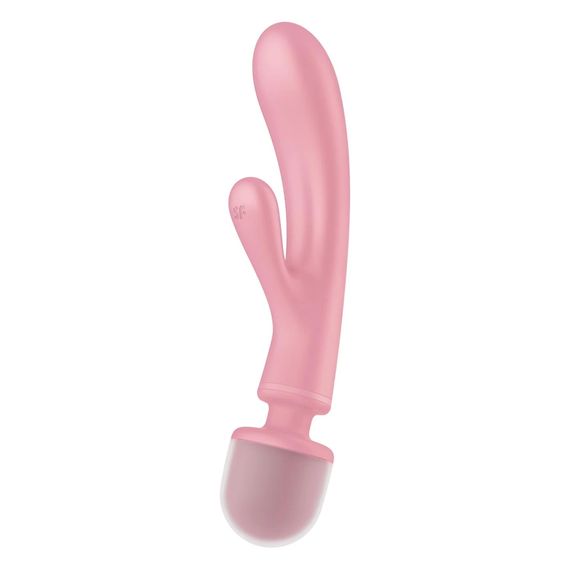 Універсальний вібромасажер Satisfyer Triple Lover, рожевий | Зображення 3