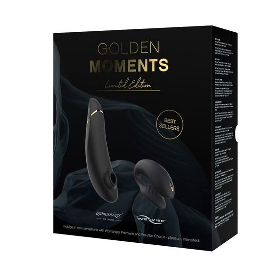 Преміальний подарунковий набір Golden Moments: Womanizer Premium та We-Vibe Chorus Black sexstyle | Зображення 5