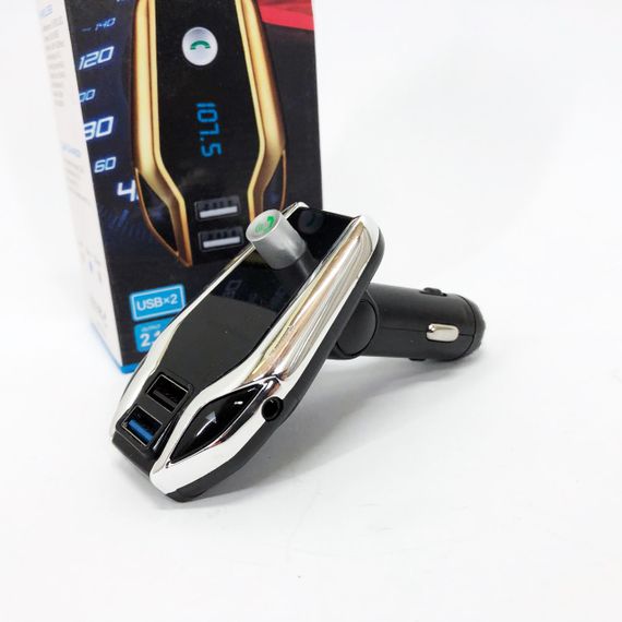 Автомобільний FM модулятор Bluetooth FM X8 plus, FM модулятор з флешкою ​​від прикурювача