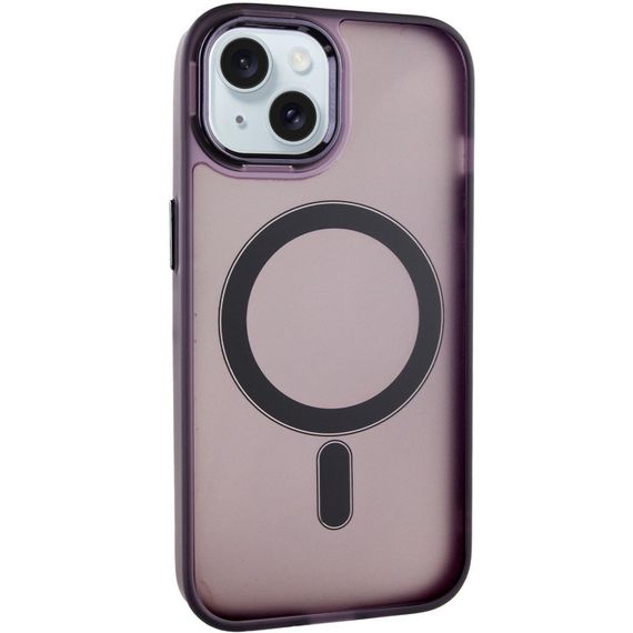 Чохол TPU+PC Lily with MagSafe для Apple iPhone 15 (6.1") Dark Purple