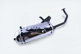 Глушитель   4T GY6 50   WIND   (круглый, хром)   VDK