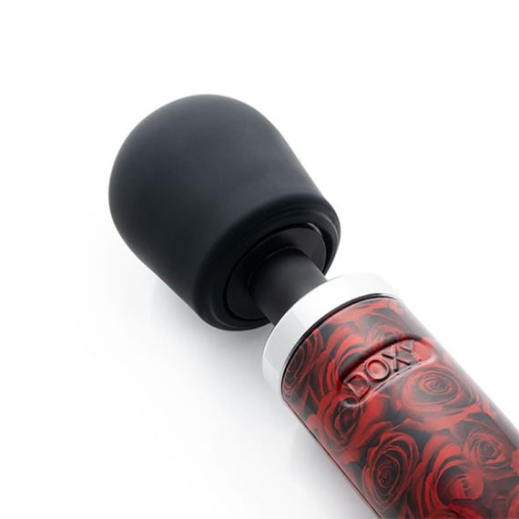 Вібромасажер Doxy Die Cast Rose Pattern, з трояндами, червоний Sex Aura | Зображення 1