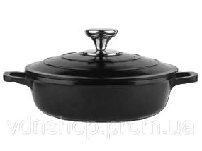 Сотейник антипригарное покрытие с металлической крышкой BN-358 (24*6,5 см)