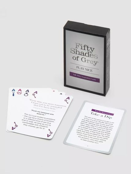 Гральні карти Fifty Shades Of Grey Play Nice Talk Dirty для прелюдії, 52 карти Sex Aura