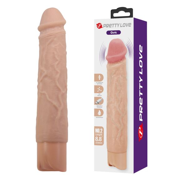 Реалістичний вібратор - Pretty Love Osric Realistic Vibrating Dildo Flesh Sex Aura