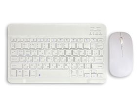 Бездротовий комплект Primo NB01 Bluetooth клавіатура і мишка - White