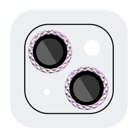 Захисне скло Metal Shine на камеру (у упак.) для Apple iPhone 14 (6.1") / 14 Plus (6.7") Золотий / Gold Рожевий / Pink