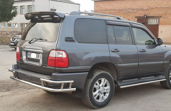 Задній захист AK009-15 (нерж.) для Lexus LX470 | Зображення 1