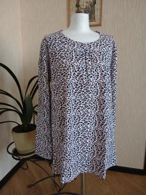 Женский лонгслив пижамная футболка с длинным рукавом