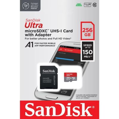 Карта памяти SanDisk 256GB microSDXC class 10 UHS-I Ultra (SDSQUAC-256G-GN6MA) | Зображення 4