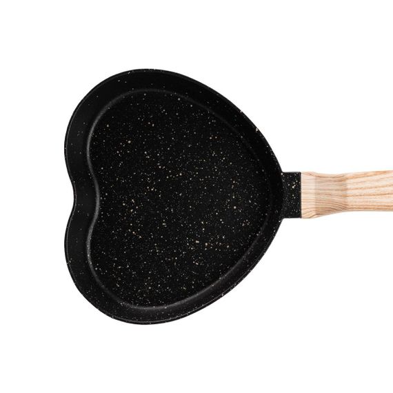 Сковорода в виде сердца с антипригарным покрытием 400 (мл) черная HP39574B | Зображення 3