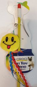 Игрушка для котов Croci Дразнилка смайл 46 см 6098086