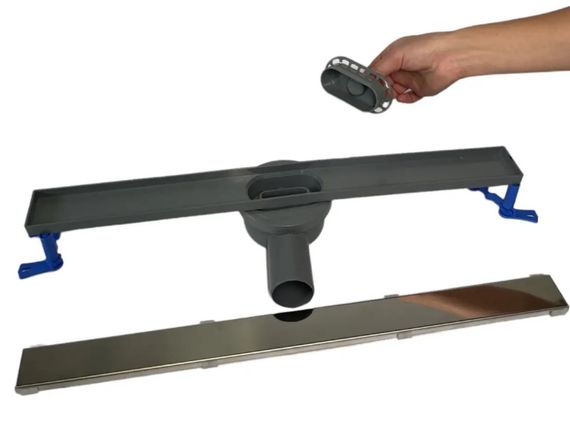 Зливний трап для душу Maxiflow Pera Line 80 см решітка Під плитку 3154.0Y050K.080.1 | Зображення 1