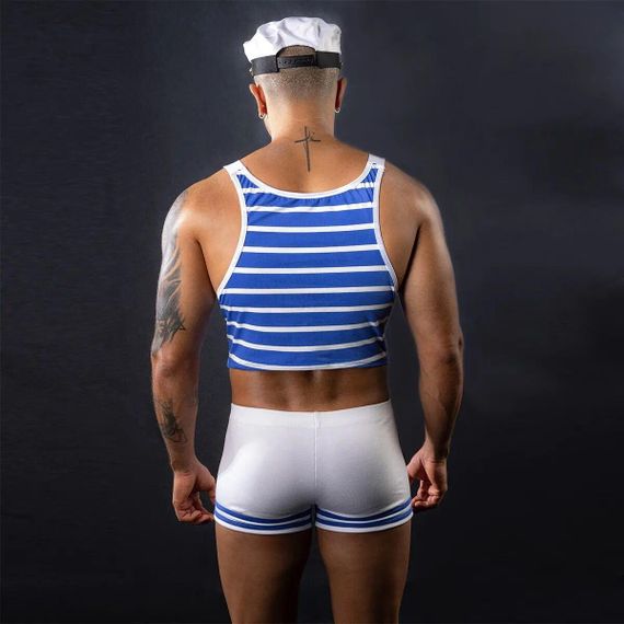 Еротичний костюм моряка JSY «Милашка Нік» One Size, топ, шорти, кепка sexstyle | Зображення 1