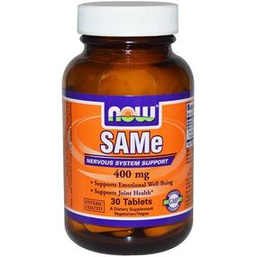Метионин NOW Foods SAM-E (S-Adenosyl-L-Methionine) 400 mg 30 Tabs (NF0139