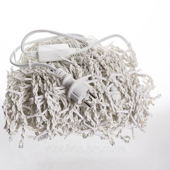 Уличная гирлянда Бахрома 36 м 600 LED белый провод Желтое сияние36MWY | Зображення 3