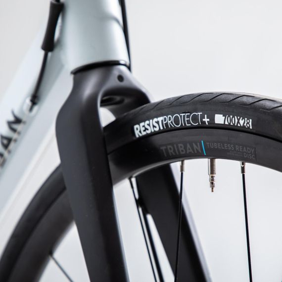 Велосипед шосейний RC120 з дисковими гальмами світло-сірий - XL | Зображення 3