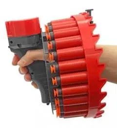 Бластер-кулемет GROWLER Іграшковий Автоматичний На акумуляторі З 28 м'якими кулями-присосками | Зображення 2