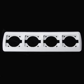 Рамка на 4 поста белая MB-4F wh