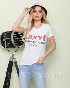 Футболка для жінок білий колір M FI_005211