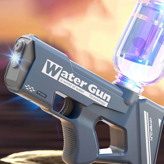 Водяний пістолет Water Gun 8001 (200ml) (3xAA не входят у комплект) Dark Blue | Зображення 1