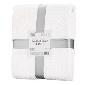 Плед Ardesto Jacquard Braid 160х200см, айворі (ART0201JB)
