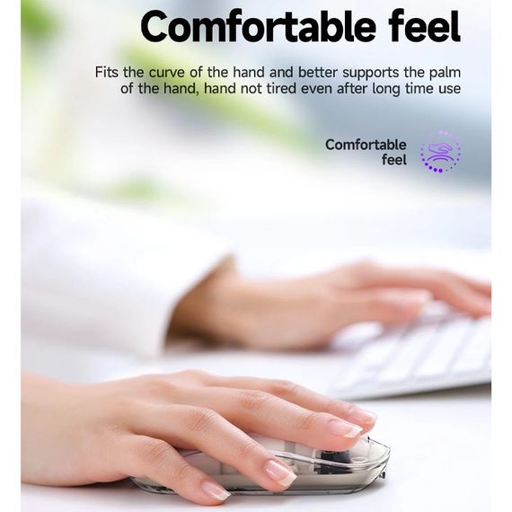 Миша Hoco GM29 Mysterios dual-mode Space White | Зображення 2