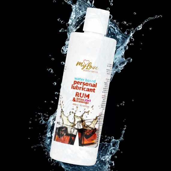 2в1 лубрикант та масажний гель - MyLove Aroma Series Intim&Massage Rum, 300 мл Sex Aura | Зображення 3