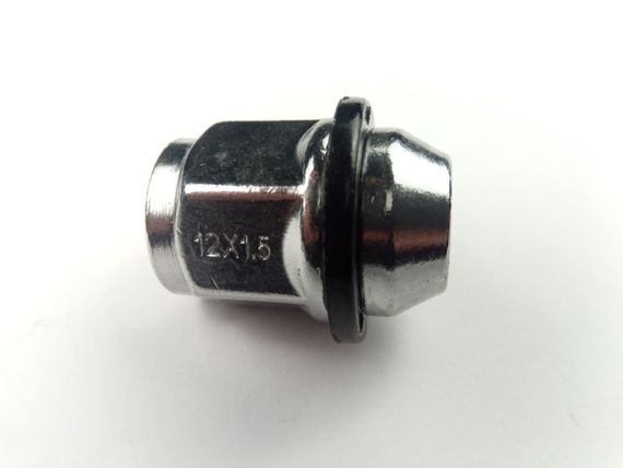 Гайка колеса М12х35х1,50 хром/конус/закр./пласт. кільце/ключ 21 (Hyundai/KIA)