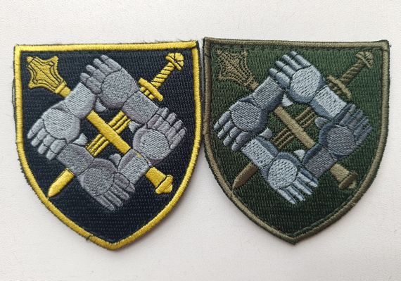 Шеврон Командування Сил підтримки ЗСУ - 2шт (зелений+кольоровий)