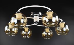 Люстра стельова на 6 лампочок 26175 Білий 20х70х70 см.