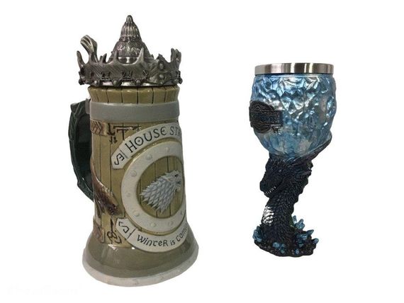 Подарочный Набор Кружка Game Of Thrones House Stark Игра Престолов Дом Старков и Бокал | Зображення 2