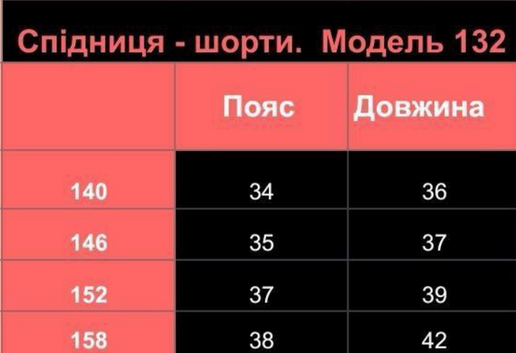Детская школьная юбка-шорты на девочку цвет темно-синий размер 158, SBR132 | Зображення 5