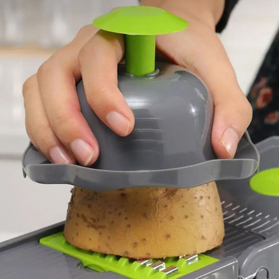 Многофункциональная овощерезка 14в1, с контейнером, HA-347 / Ручной мультислайсер для нарезки овощей и фруктов | Зображення 8