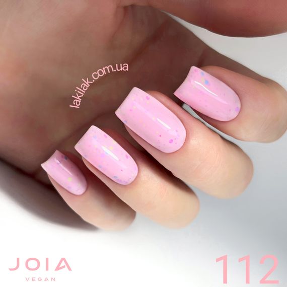 Гель-лак JOIA vegan 112, Cotton candy, light pink, 6 мл | Зображення 1