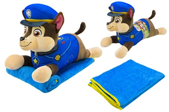 М'яка подушка з пледом KH71/001L Paw Patrol  р-р 60x21x36см, плед 118x80 см Kids Hits