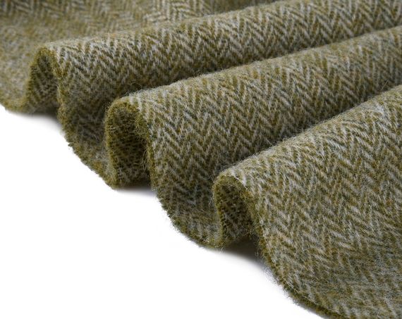 Плед вовняний Love You тревел олива з ременем 140x200 см (6032P) | Зображення 3