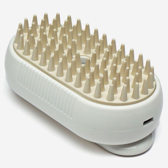 Паровая щетка-массажер для кошек и собак, с USB, Steamy Brush E-W3317 / Электрическая расческа для вычесывания | Зображення 9